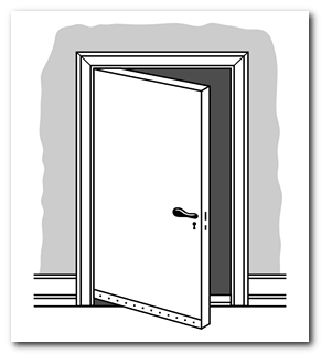 Открытие двери в качестве примера авторизации